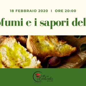 Cena degustazione sull’ Olio Extra Vergine d’Oliva 18 Febbraio 2020 a Cori Giulianello