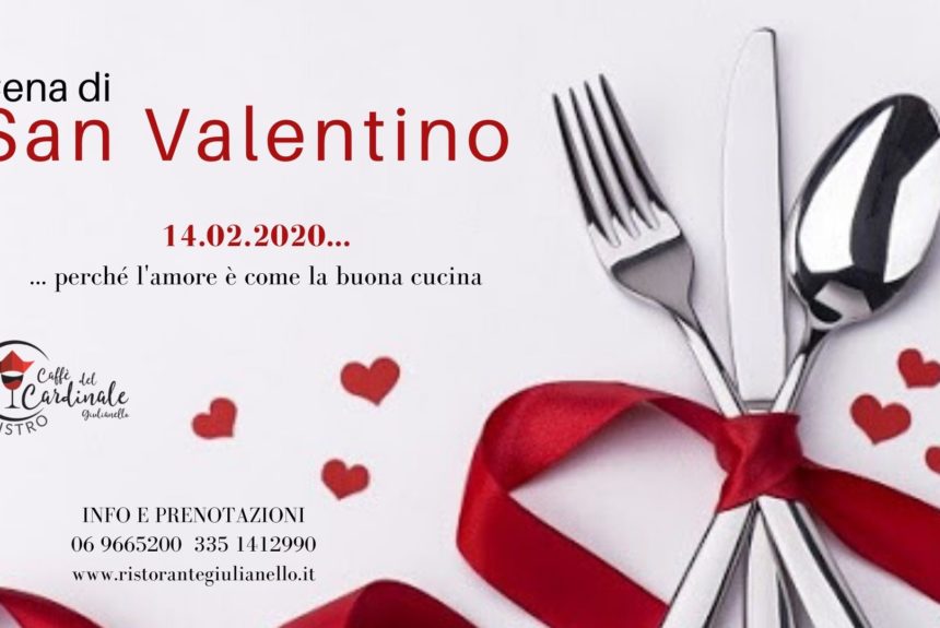 Cena di San Valentino 14 FEBBRAIO 2020