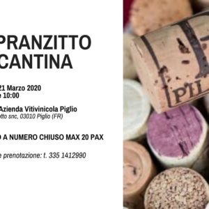 Pranzitto presso la Cantina Pileum a Piglio.